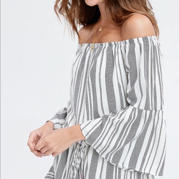 Juliette Striped Romper - Picture 2 of 5